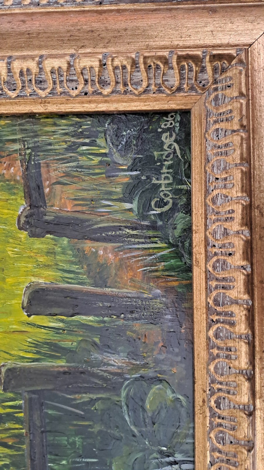 JOHN CORBRIDGE Original Oil on Board "Calamanco Lock"