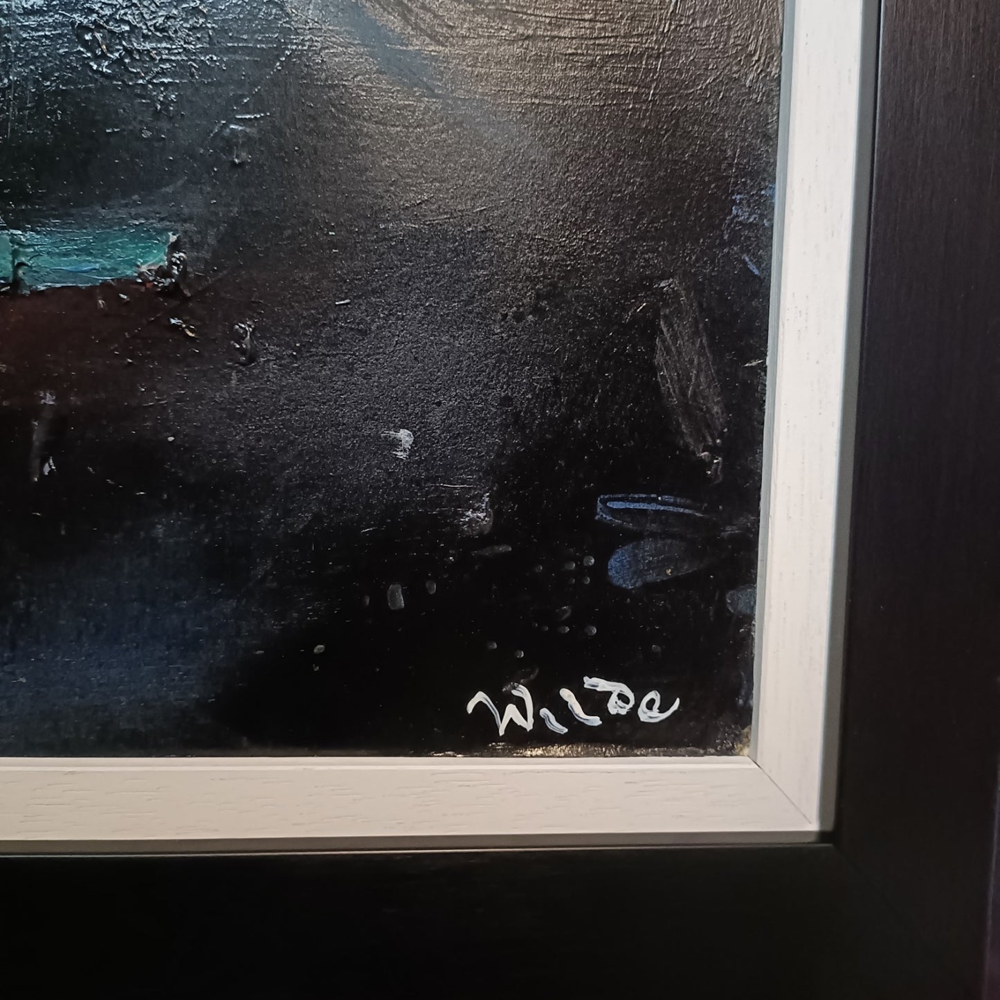 DAVID WILDE (1913–1978) Framed Original 3D Acrylic Painting "Homage to Franz Marc"