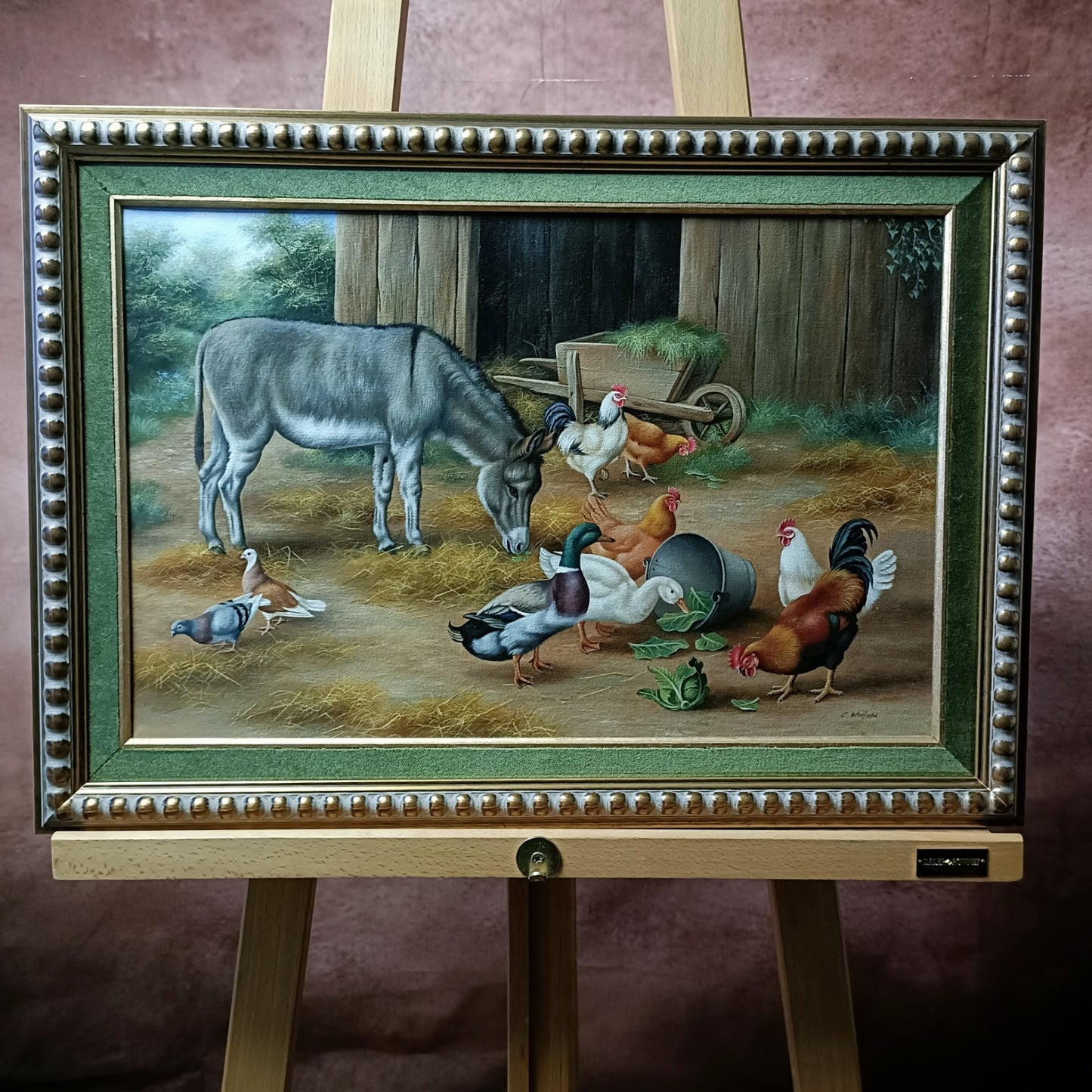 CARL WHITFIELD (b.1958 ) Signed Original Oil Painting Farm Animals