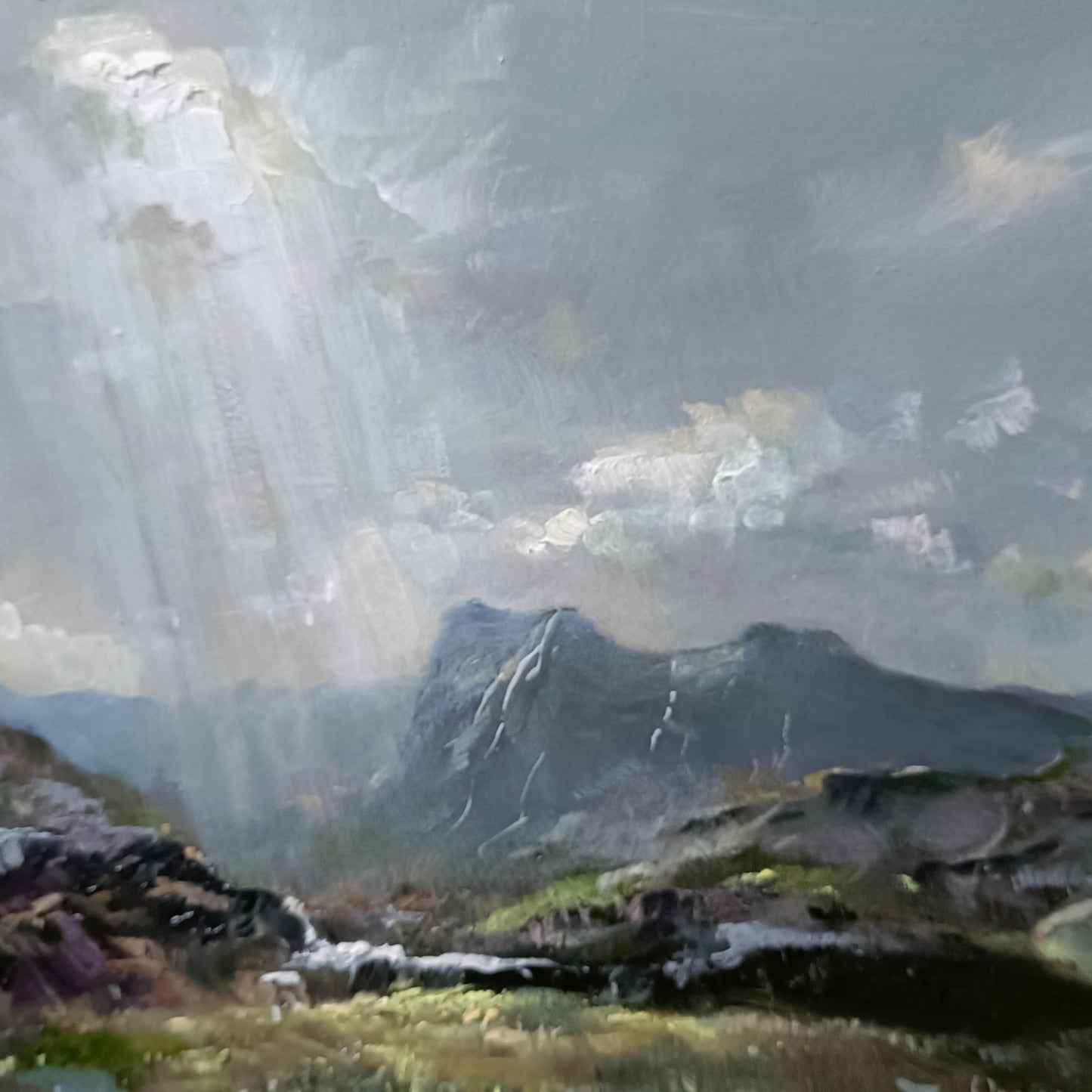 VERNON DE BEAUVOIR WARD  Original Oil Painting Cumbrian Mountain Scene