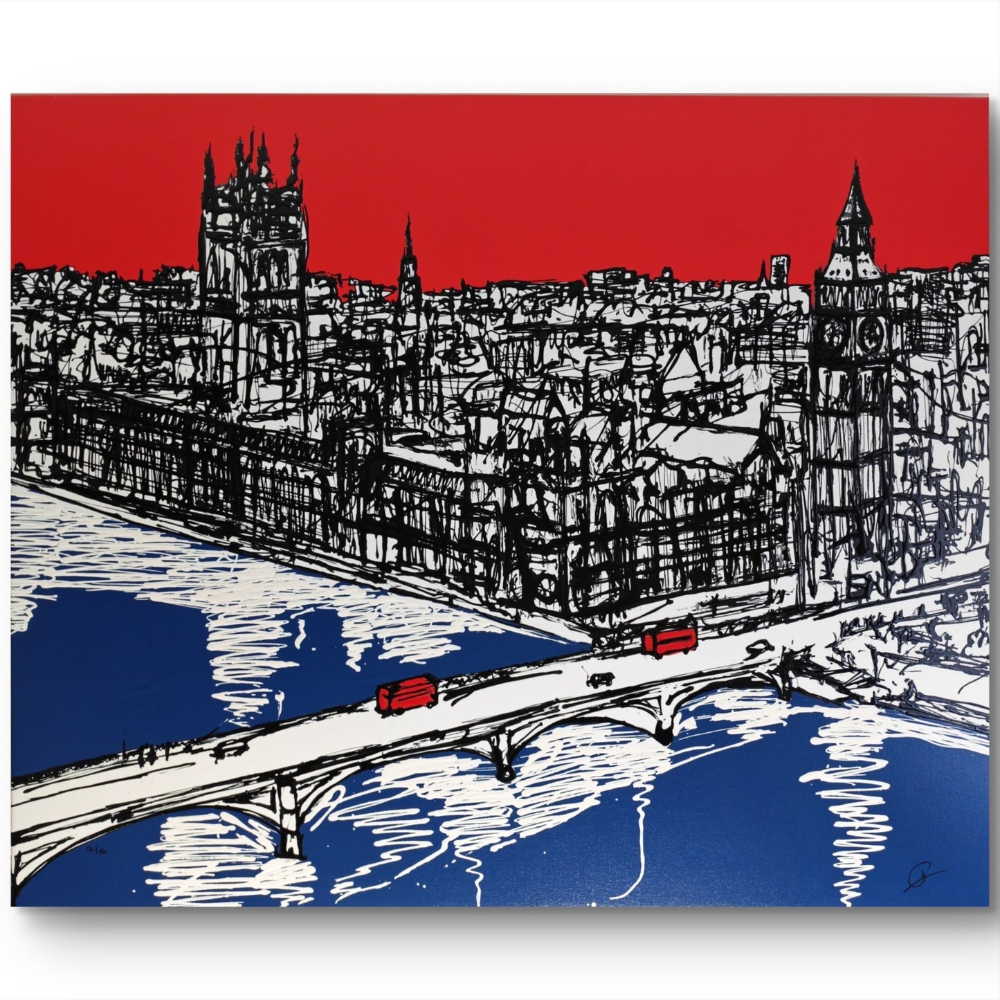 PAUL KENTON Signed Limited Edition Boxed Canvas “City in Motion”