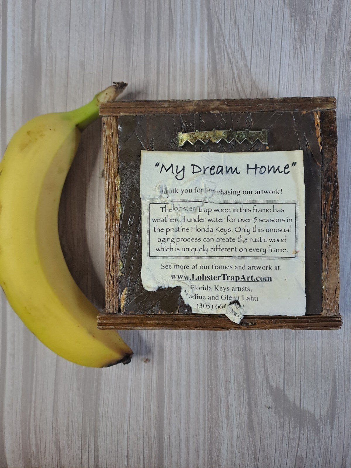 Lobster Trap Art GLENN LAHTI  Framed “My Dream Home” Tile Print