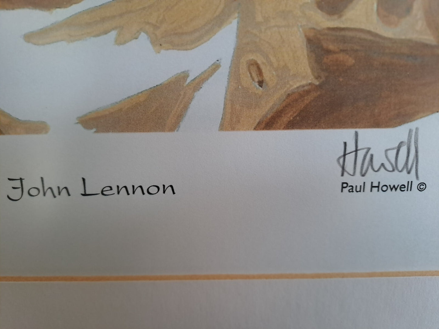 "JOHN LENNON" Signed First Edition Print  by Paul Howell 45/150