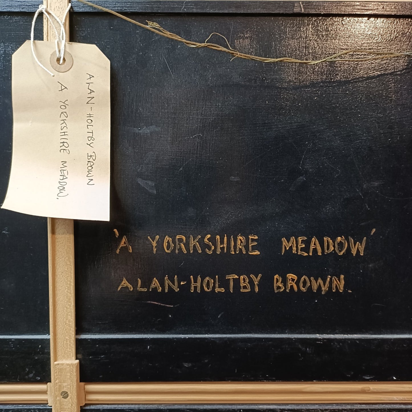 ALAN HOLTBY BROWN Original Oil Painting on board "A Yorkshire Meadow"