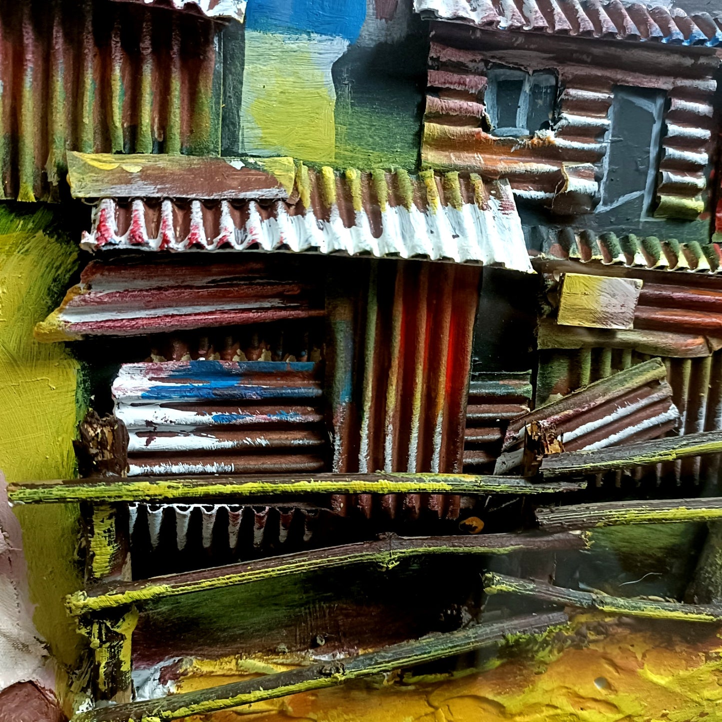 MASOKO Original Mixed Media 3d South African Township art