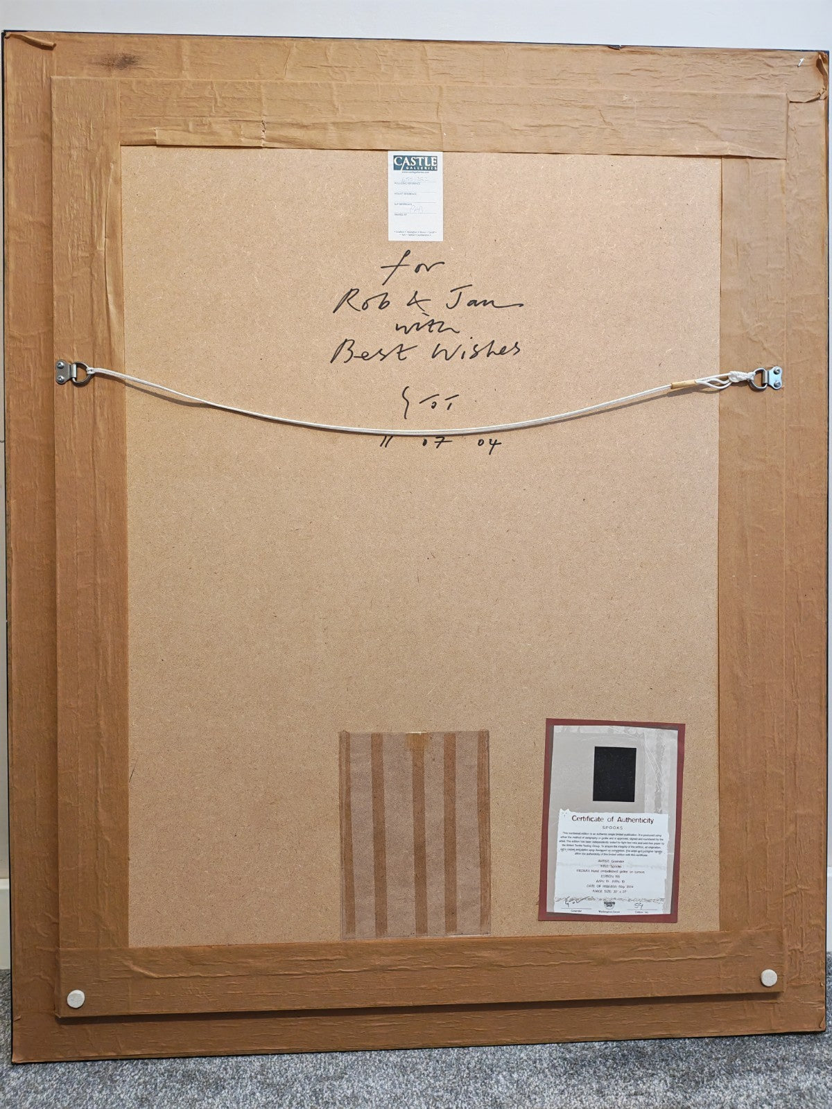 GOVINDER NAZRAN (1964–2008) Framed Signed Limited Edition “Spooks” 59/195