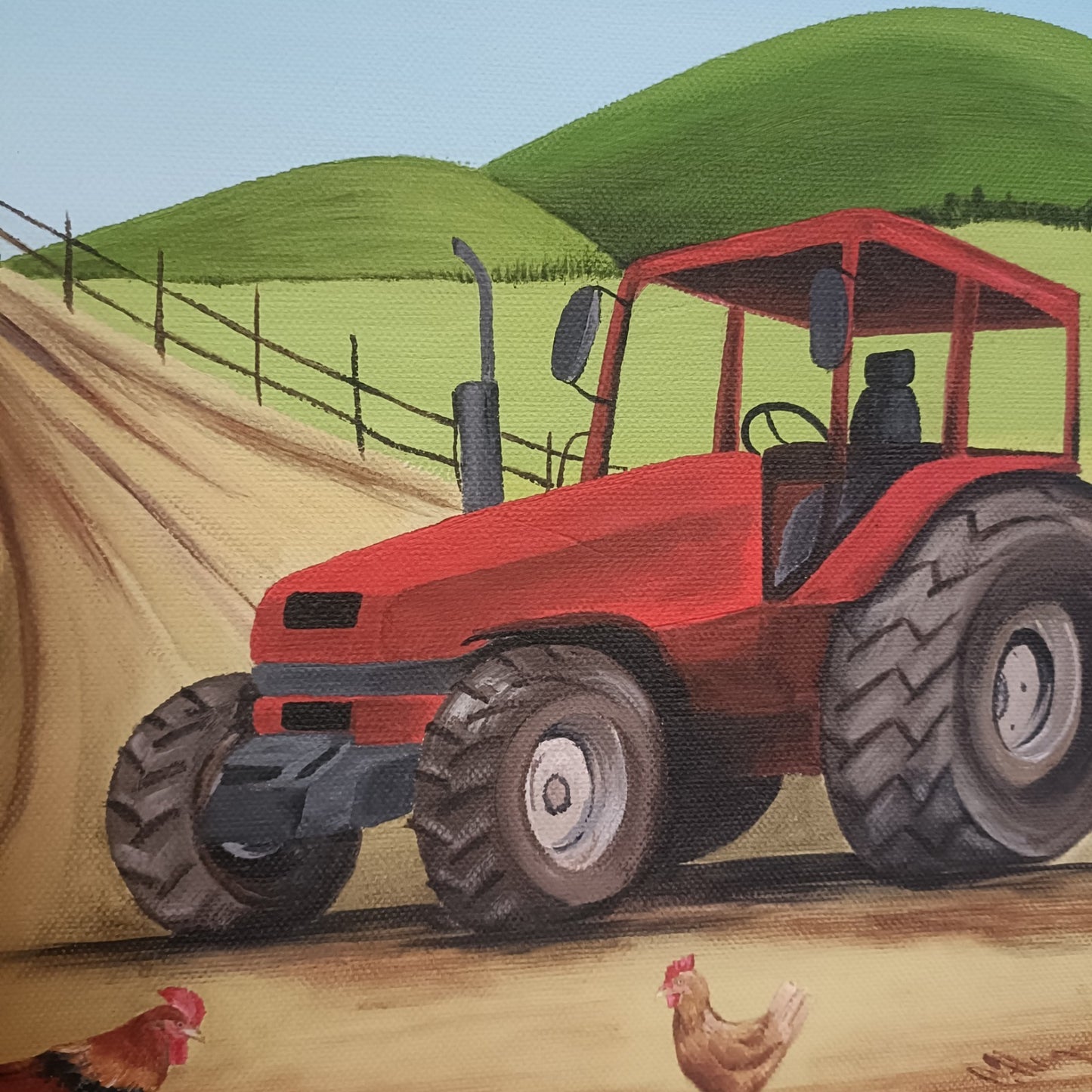 Signed Limited Edition Print "Red Tractor"