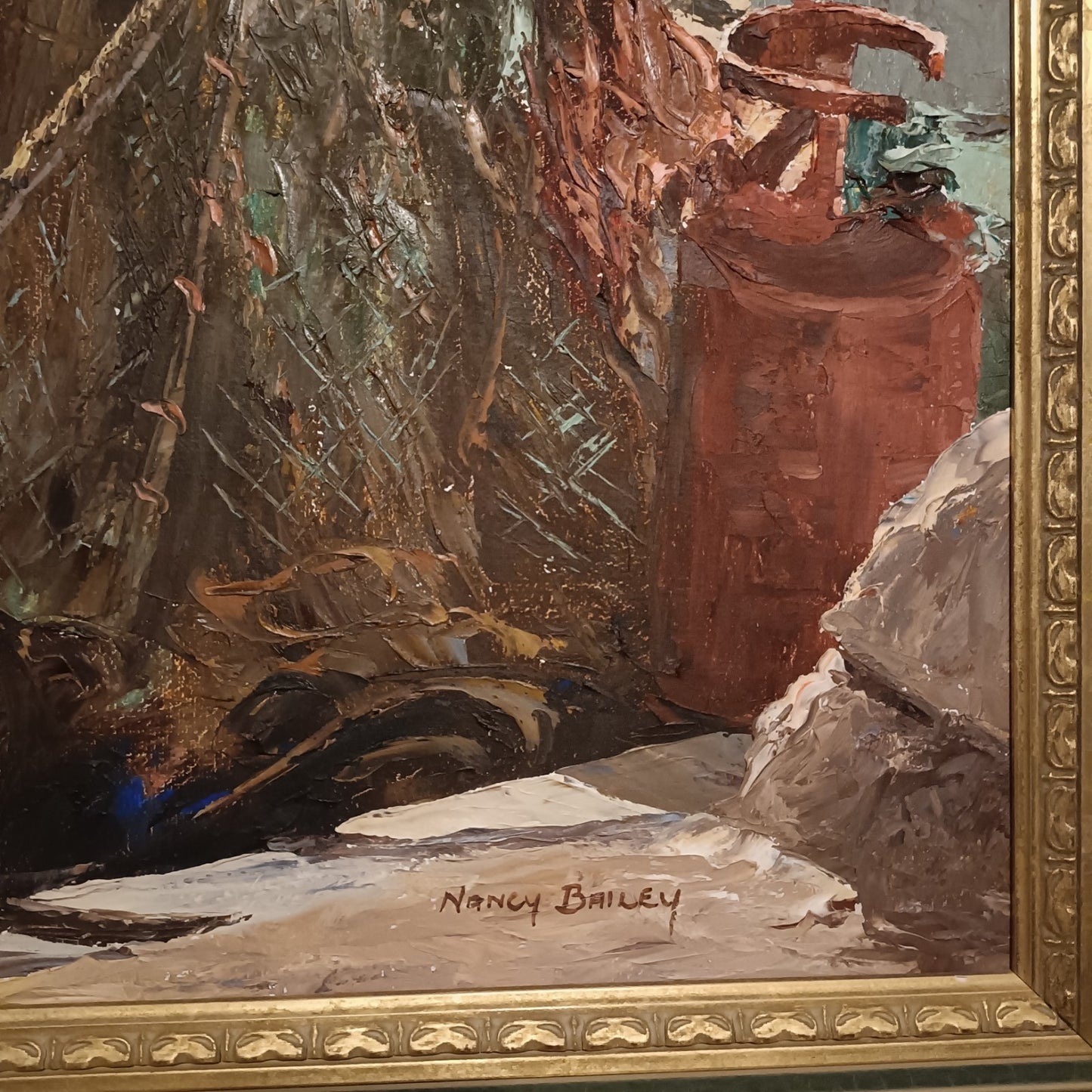 NANCY BAILEY (1913-2012) Framed Original Oil on Canvas "Ropes & Things"