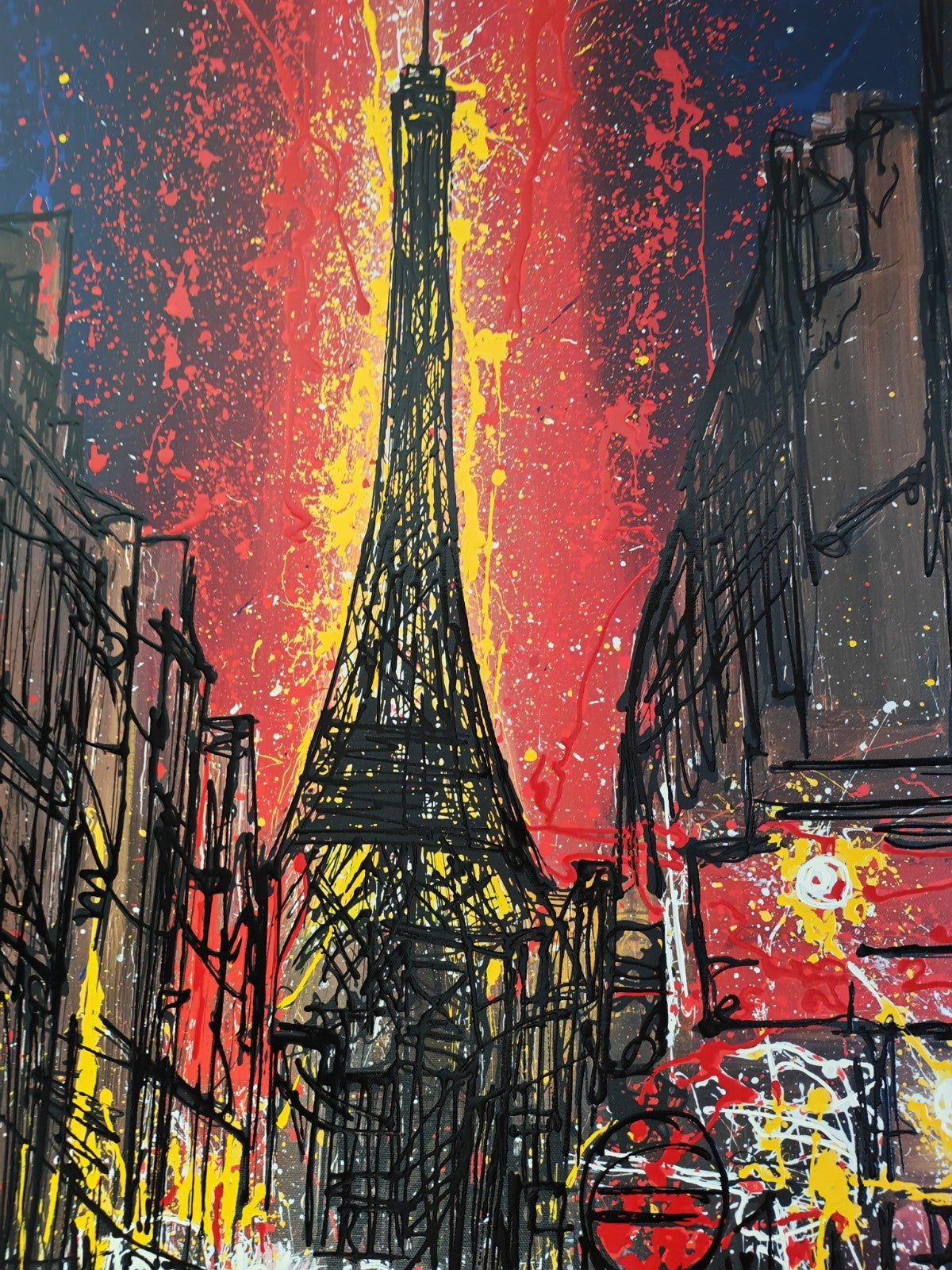 PAUL KENTON Signed Limited Edition Boxed Canvas “Eiffel Tower” 69/150
