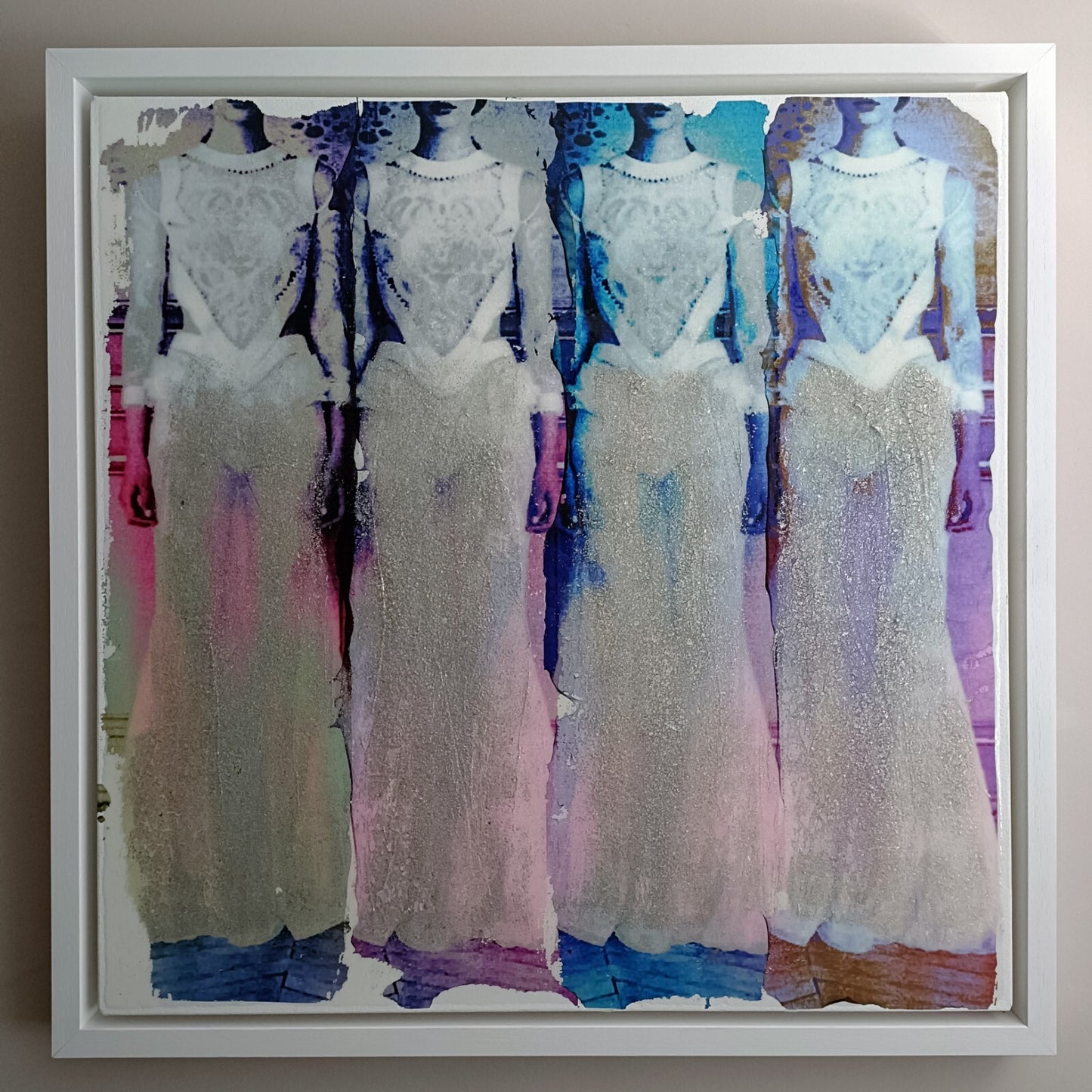 PEZHMAN Original Mixed Media on Canvas "BOUDOIR REFLECTIONS I"