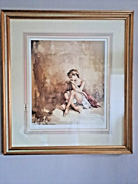 FRANCIS BOXALL Signed Limited Edition "Solitaire " Framed and Glazed 159/850