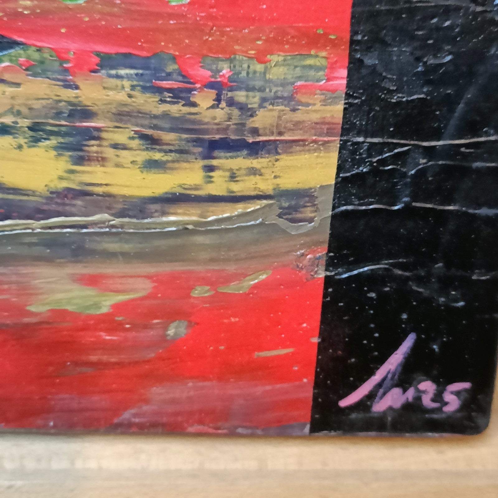 JUSTIN BOXALL Original Acrylic on Wood "Dystopian Robot Gulls" - Curated Treasures