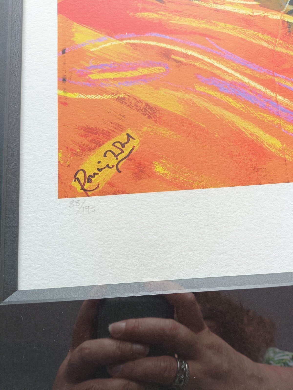RONNIE WOOD Limited Edition Print 'The Famous Flames - Hi Hat' + COA 88/195