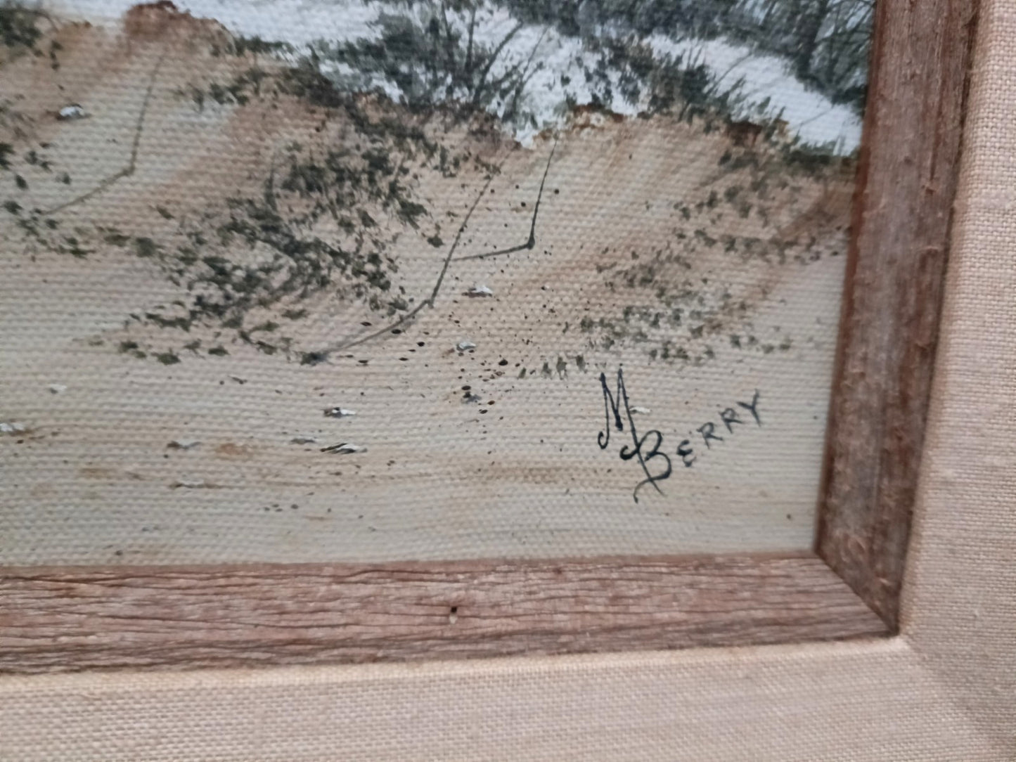SARAH MARGARET BERRY Original Oil Painting Beach Scene