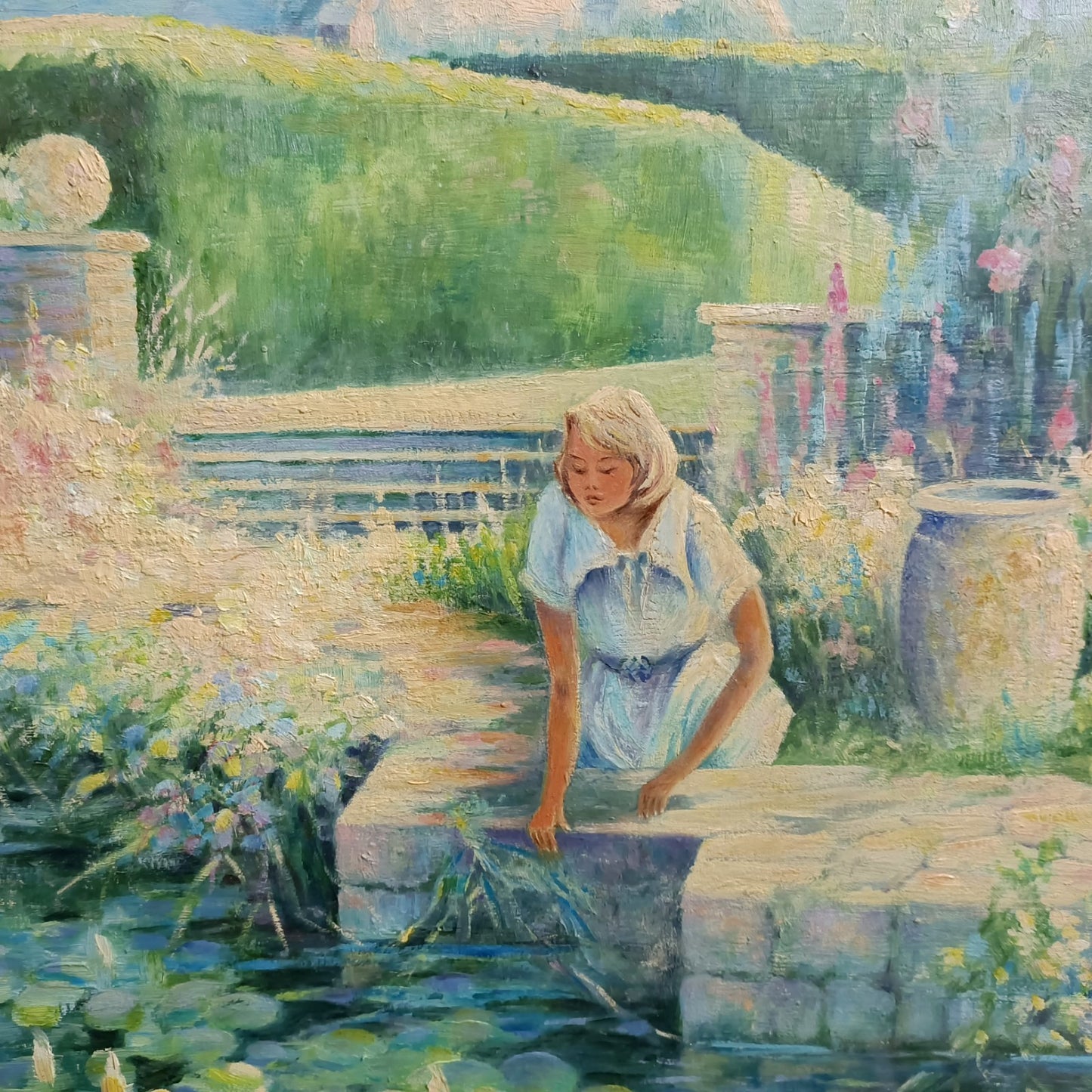 MAUREEN TURNER Signed Original Oil Painting on Board "High Summer"