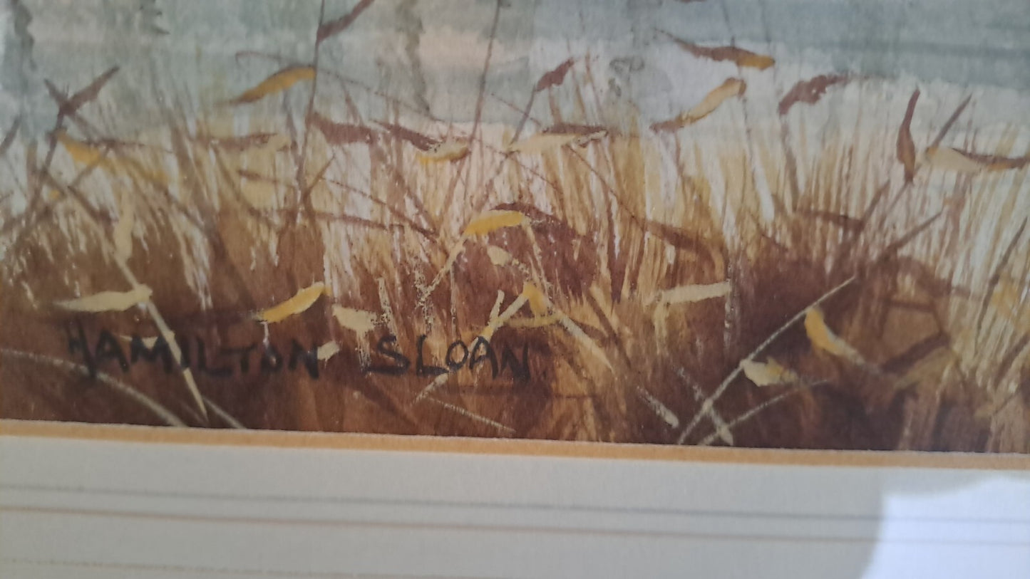 HAMILTON SLOAN Original Watercolour Landscape "Royal Hillsborough"