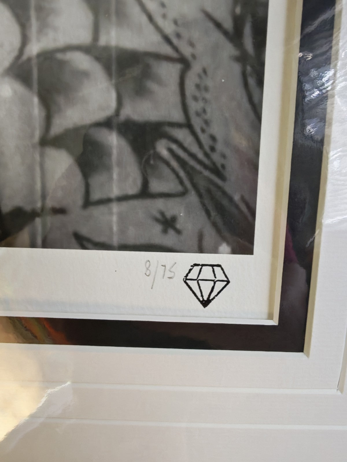 JJ ADAMS Signed Limited Edition Print "Atomic Girl B&W" 8/75