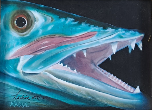 Lobster Trap Art NADINE LAHTI Signed Limited Edition Framed “Fang” 284/1000