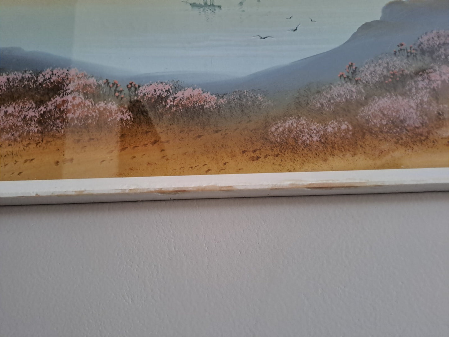 WILFRED CATON Signed Original Gouache Watercolour Heather Landscape