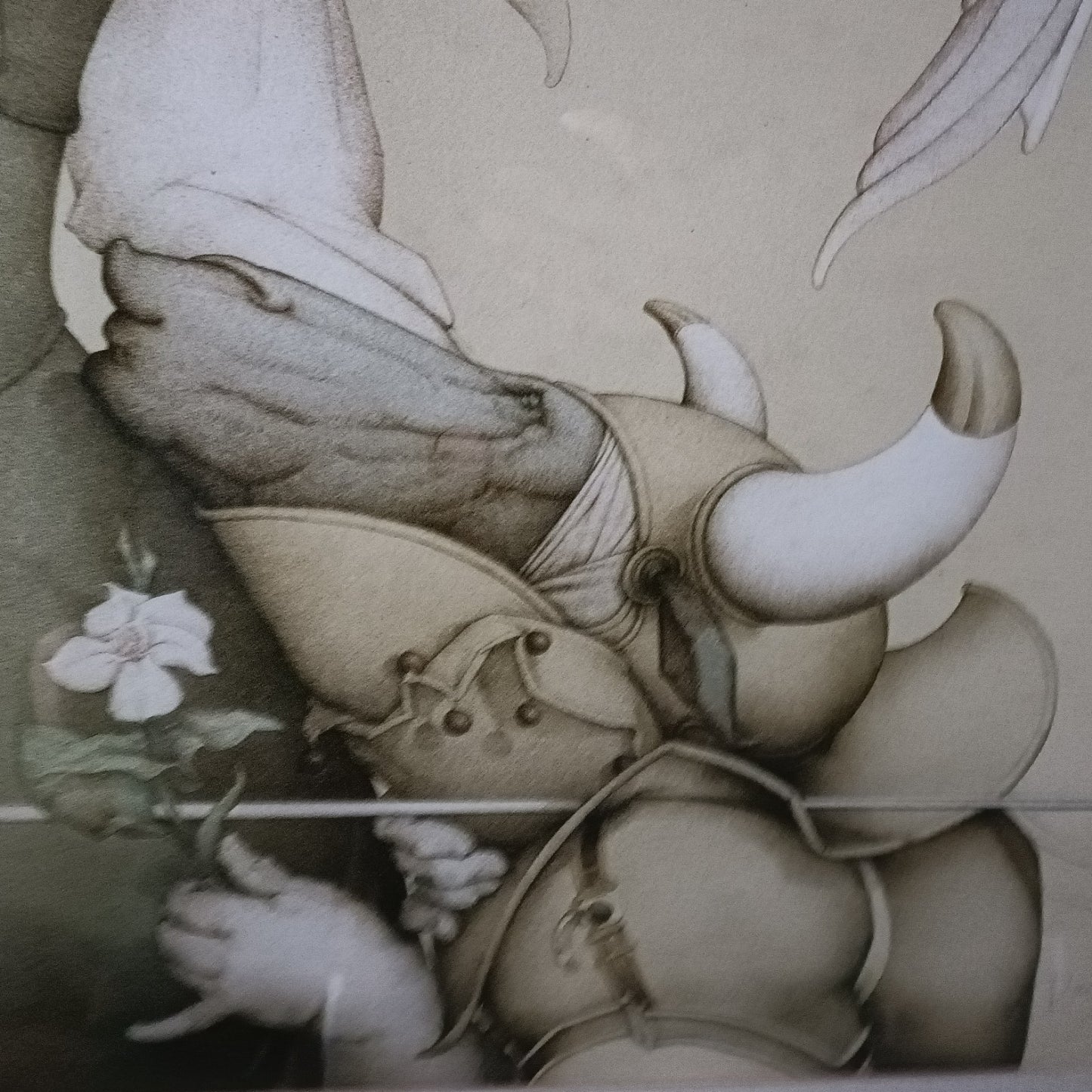 MICHAEL PARKES (b.1944) AP 2/25  Fingerprinted & Signed "Surrender To The Light"