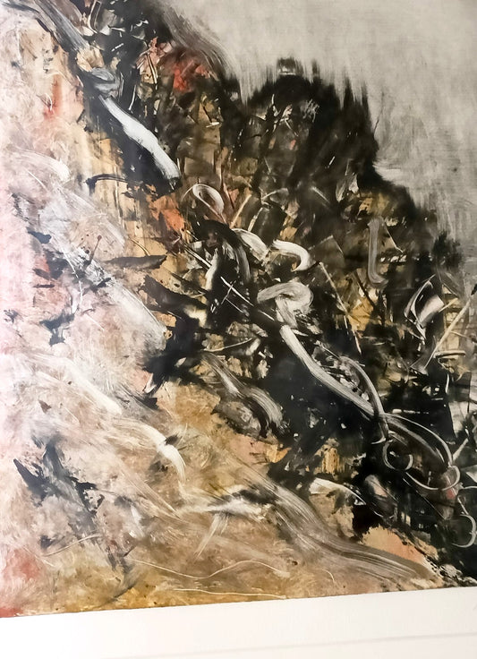 MARK FRANCIS Signed Original Abstract Monoprint - Black - Untitled