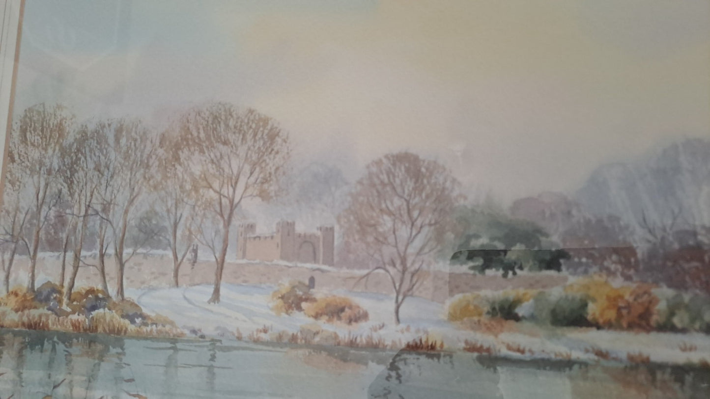 HAMILTON SLOAN Original Watercolour Landscape "Royal Hillsborough"