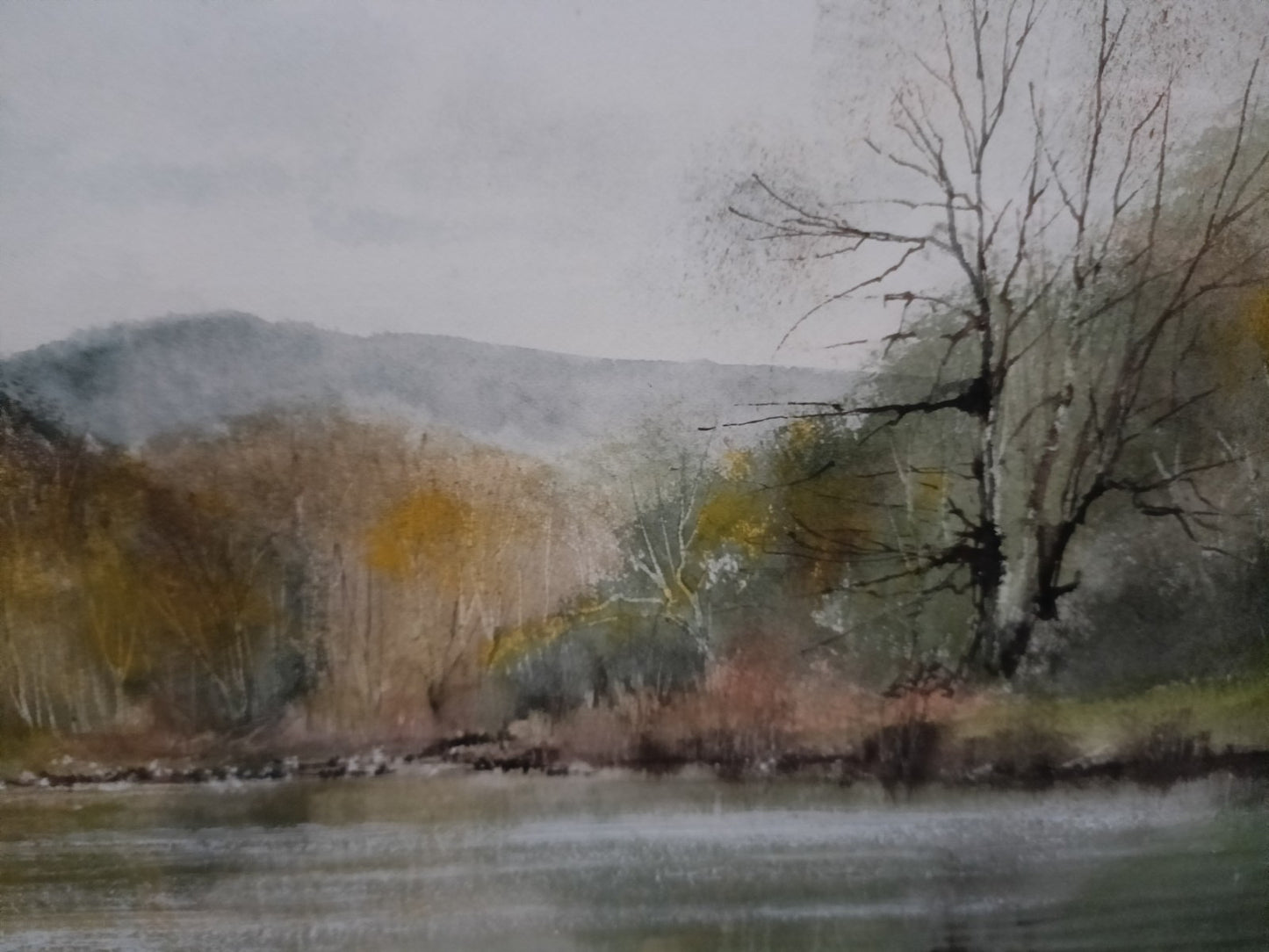 KEN MESSER Original Watercolour Painting, Near Betws-y-Coed, Conwy, Wales