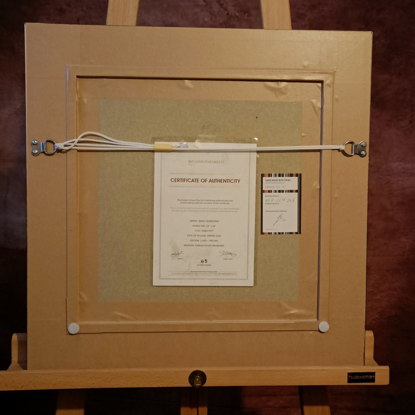 NIGEL HUMPHRIES Signed Limited Edition Print "Boba Fett" 65/495