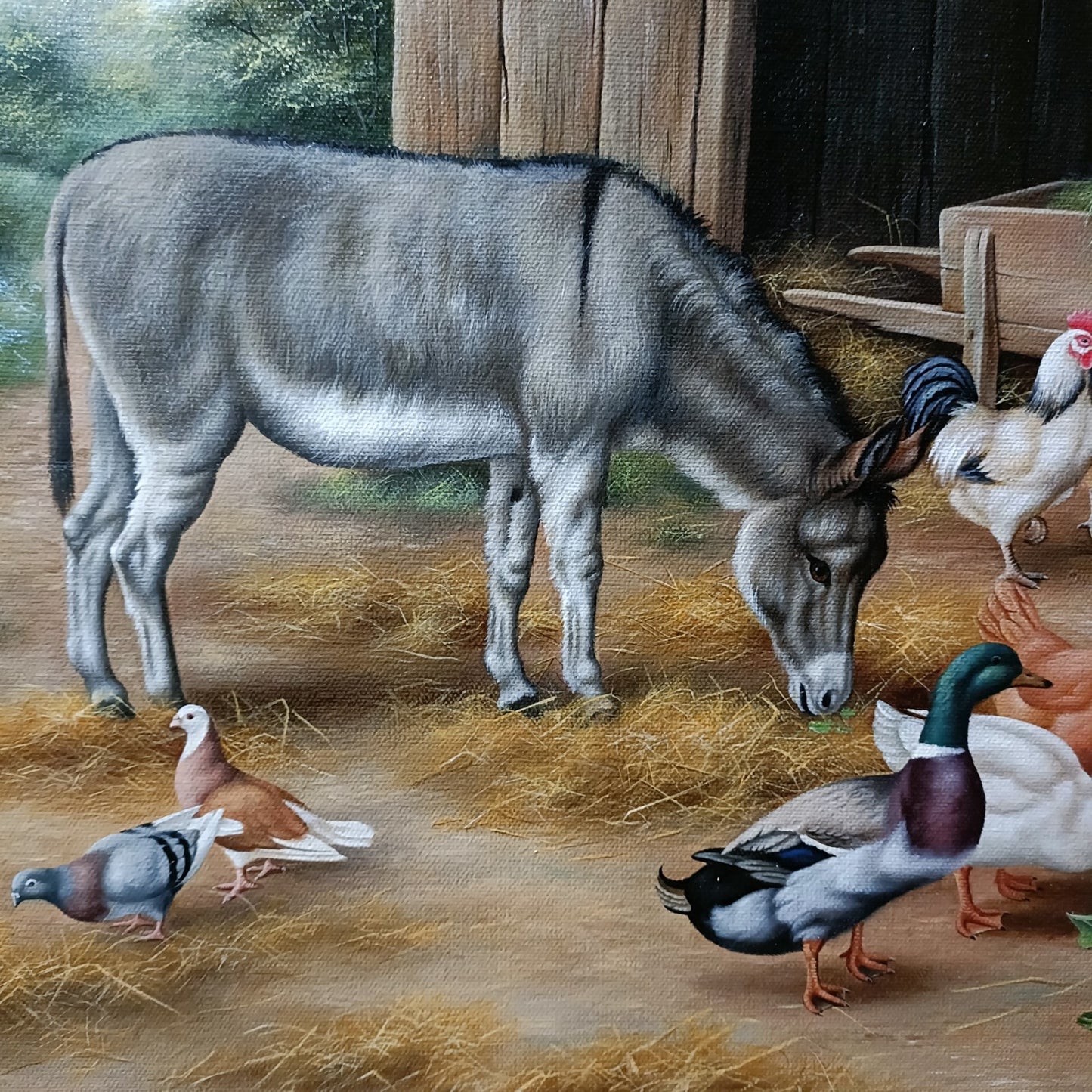 CARL WHITFIELD (b.1958 ) Signed Original Oil Painting Farm Animals
