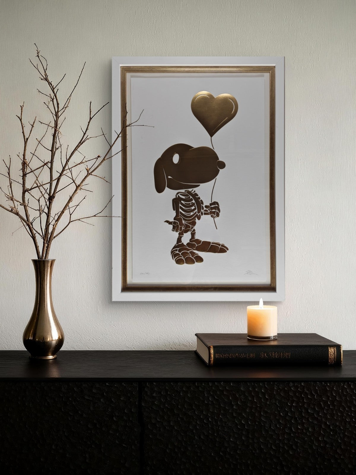 ALESSANDRO PAGLIA Framed Signed Limited Edition "Heart of Gold" 70/195