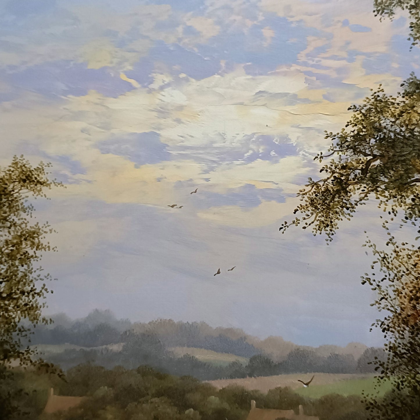 NOËL RIPLEY (b.1944) Signed Framed Original Oil Painting Haymaking