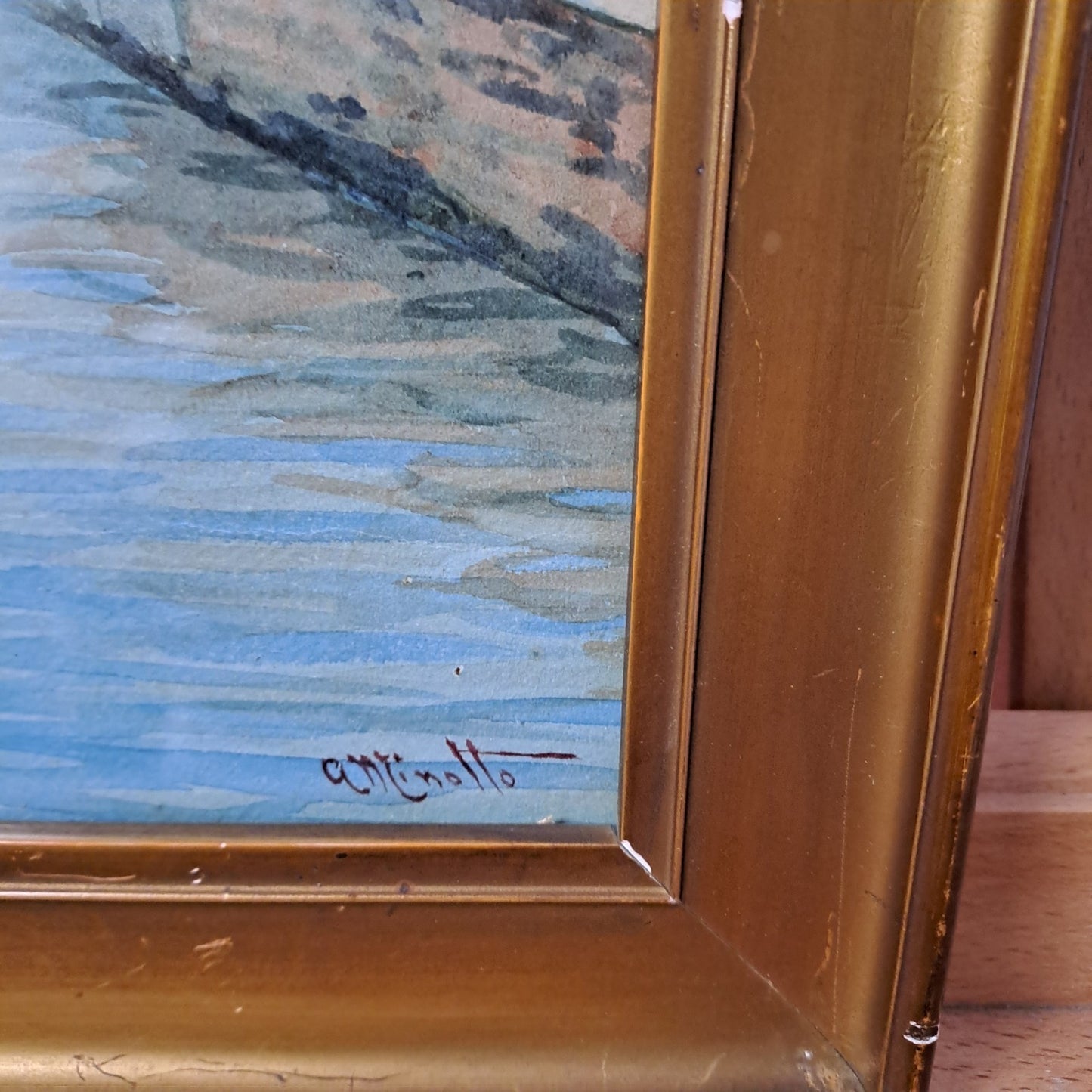 COUNTESS AGNES MINOTTO (1862-1927) Original Watercolour "Venice Scene"