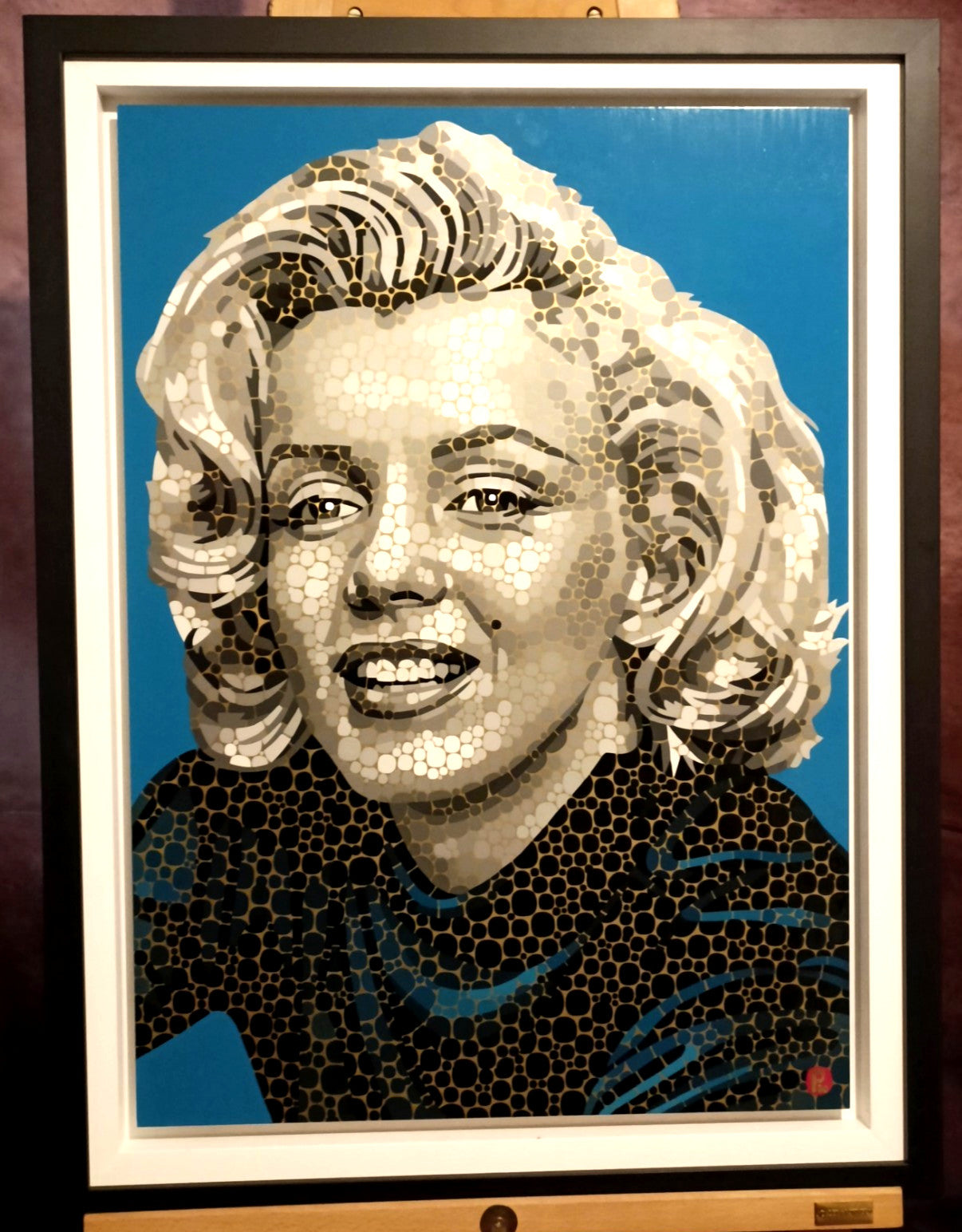 PAUL NORMANSELL Framed Original Enamel on Aluminium "I Wanna Be Loved By You"