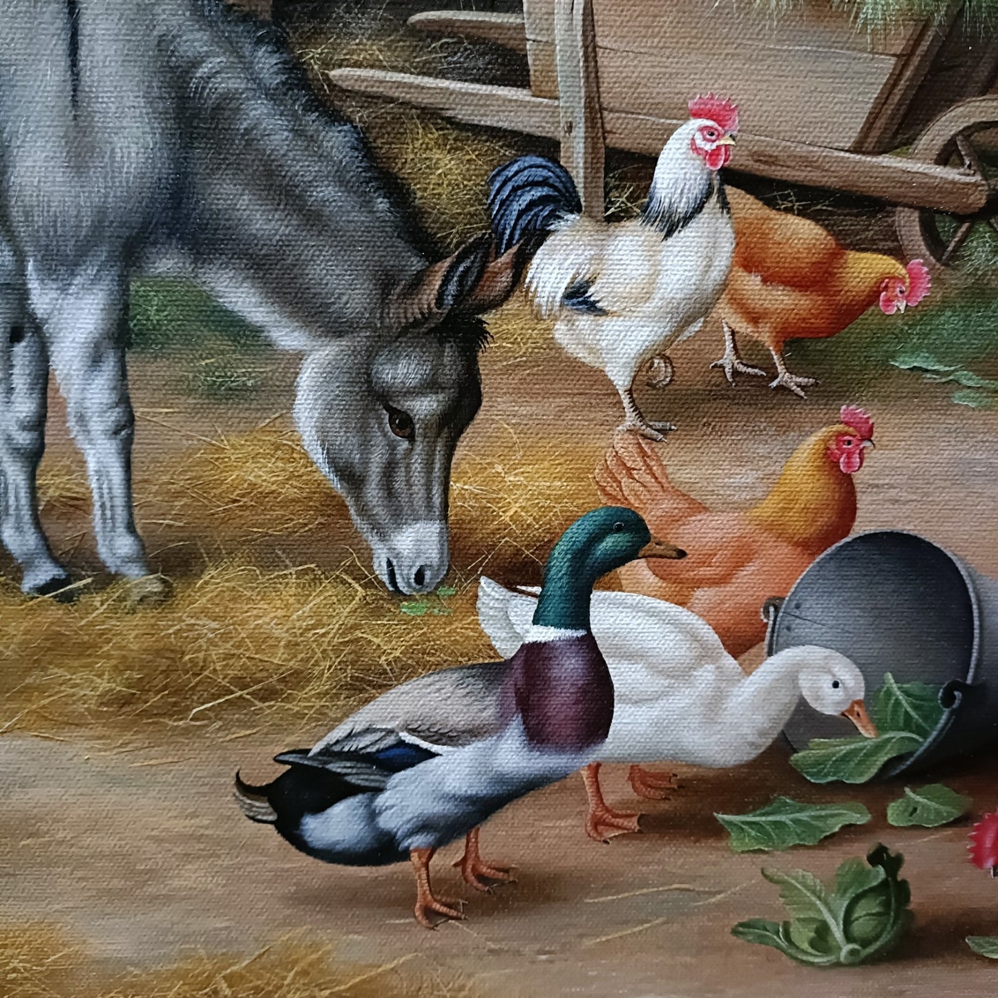 CARL WHITFIELD (b.1958 ) Signed Original Oil Painting Farm Animals