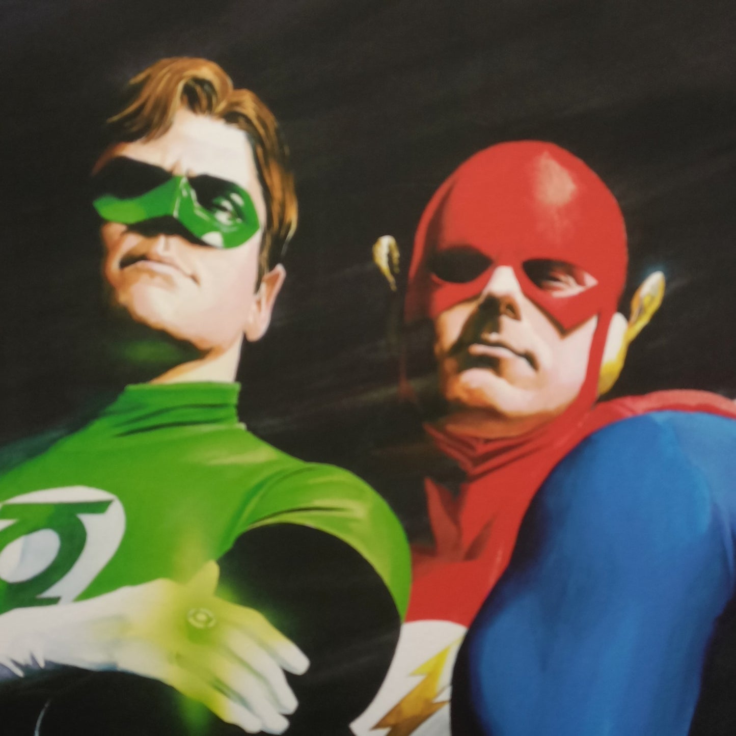 ALEX ROSS Framed Signed Limited Edition Print - "Original Seven" 43/195