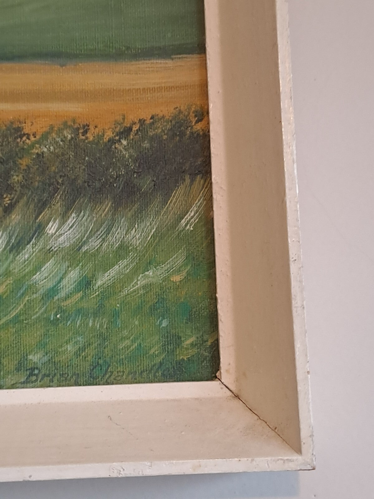 BRIAN CHANDLER Original Oil Painting on Board "Farm landscape with Windmill"