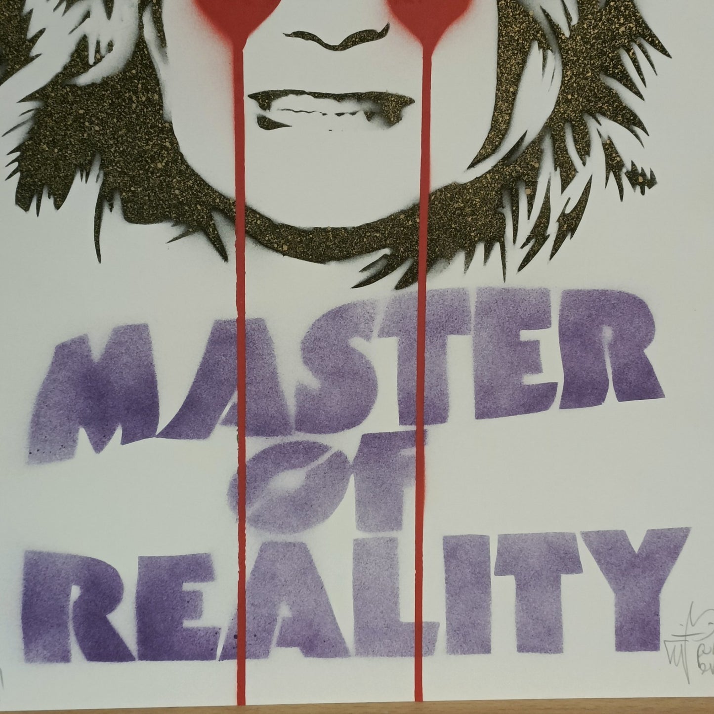 PURE EVIL Signed Art Car Boot Fair Ozzy Osbourne Master of Reality 1/1