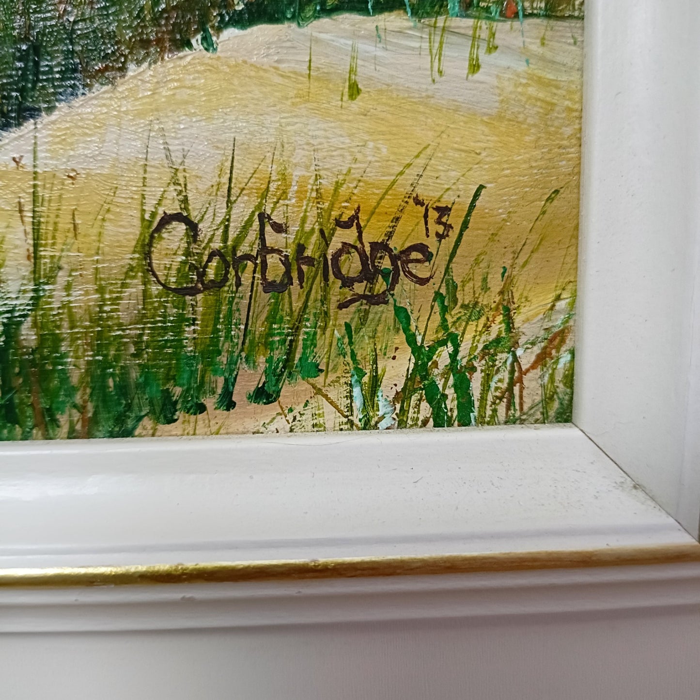 JOHN CORBRIDGE Original Oil Painting on Board "Yellowcraig, East Lothian"