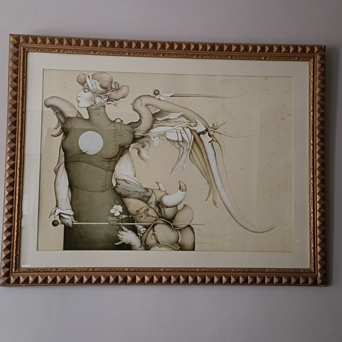 MICHAEL PARKES (b.1944) AP 2/25  Fingerprinted & Signed "Surrender To The Light"