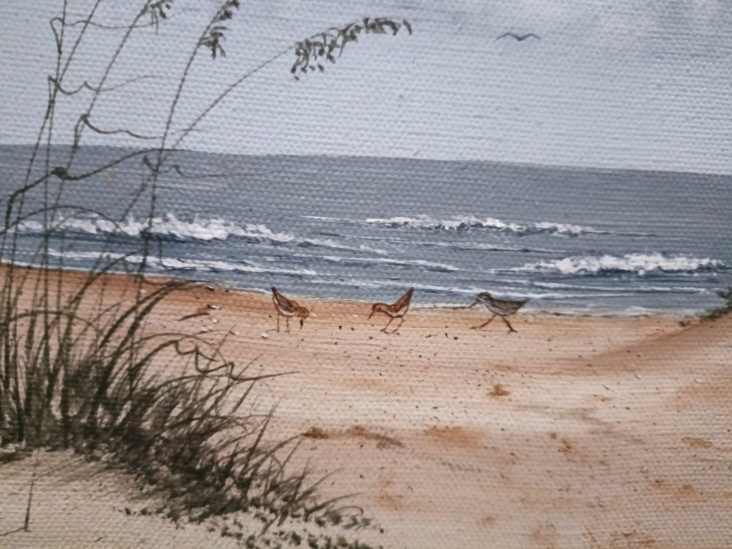 SARAH MARGARET BERRY Original Oil Painting Beach Scene