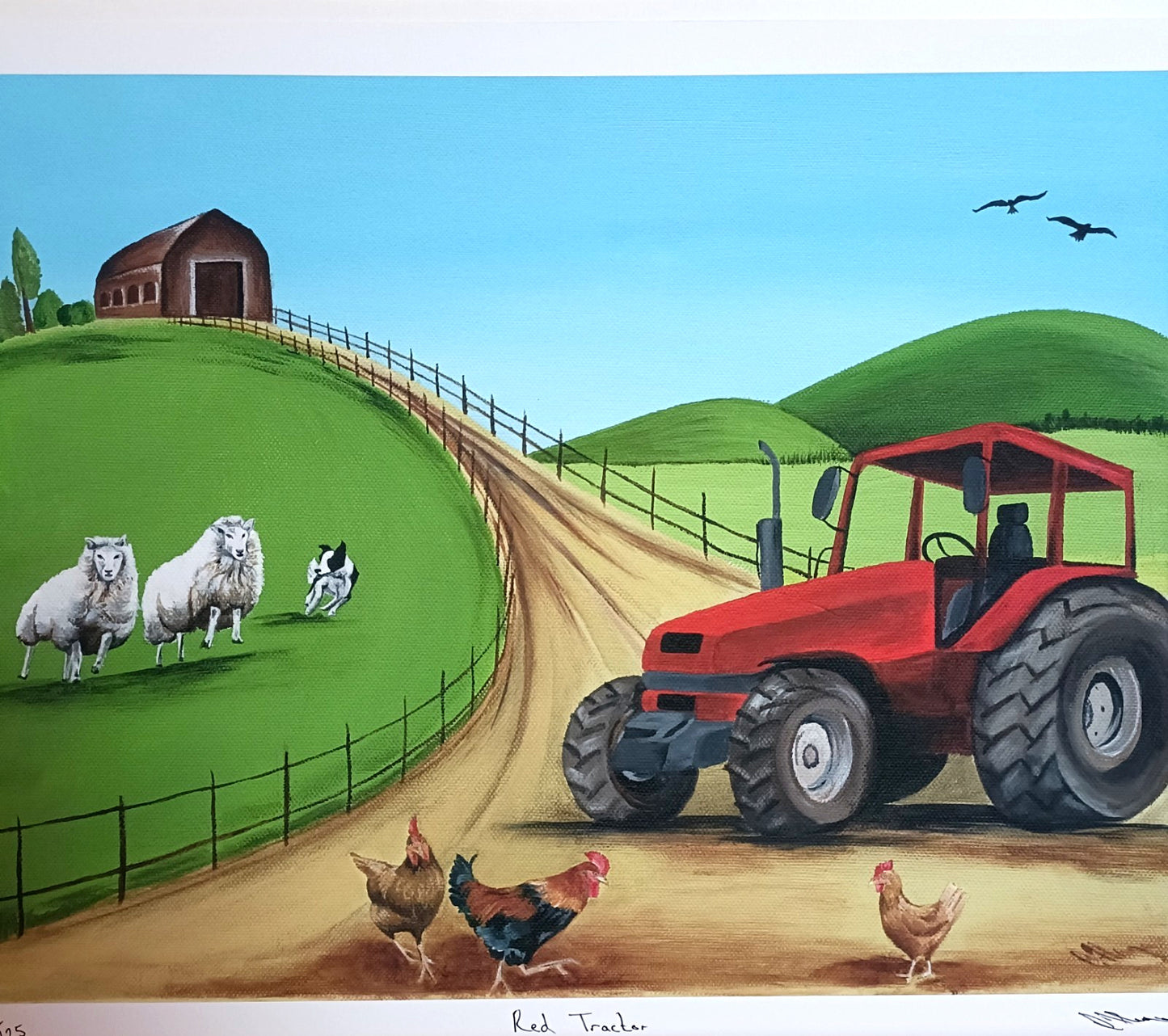 Signed Limited Edition Print "Red Tractor"
