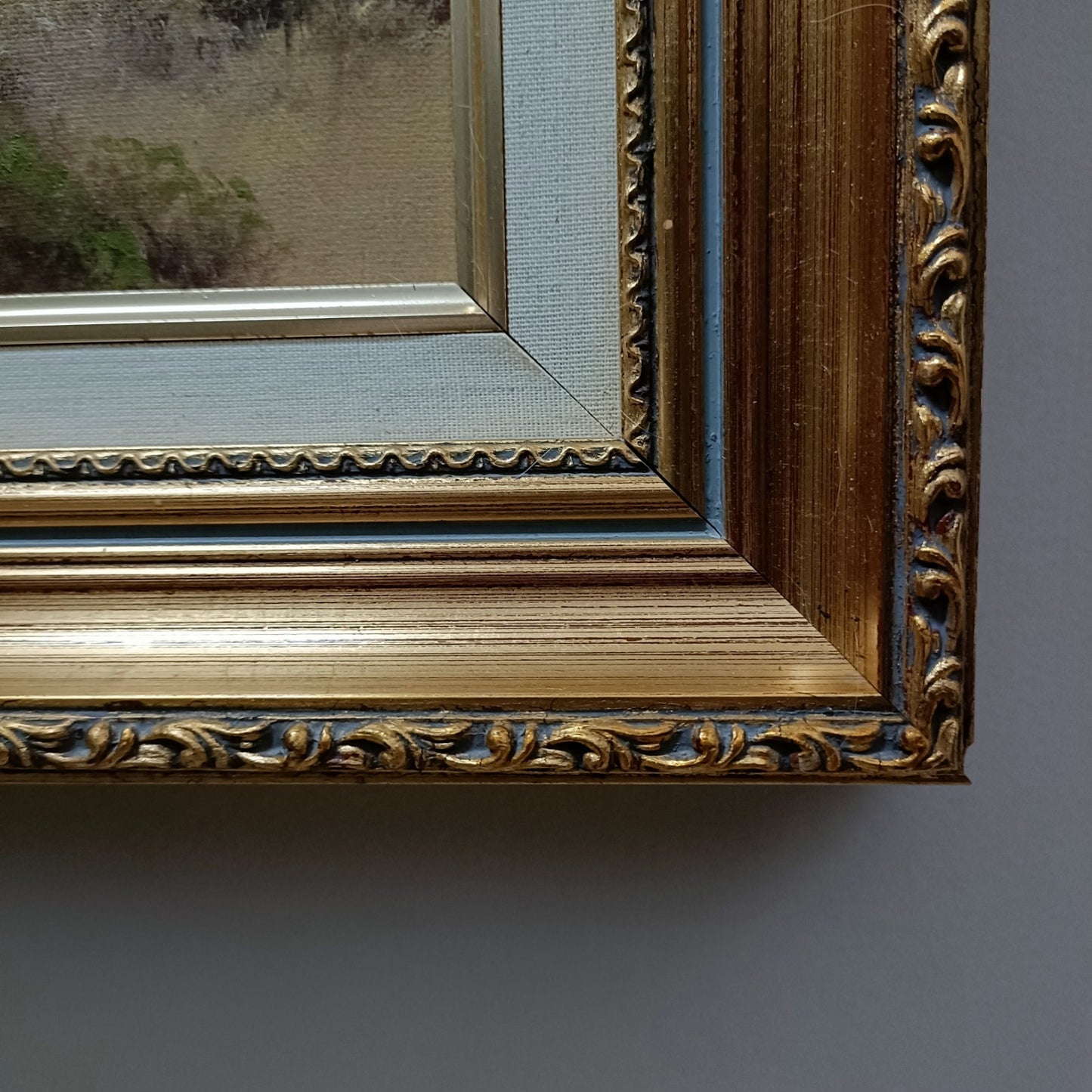 Terry Heath Signed Framed Original Oil on canvas Painting, Large.