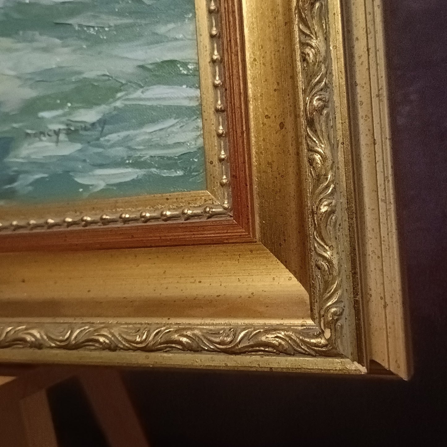 NANCY BAILEY (1913-2012) Framed Original Oil on Canvas "Fishing Boats St Ives"