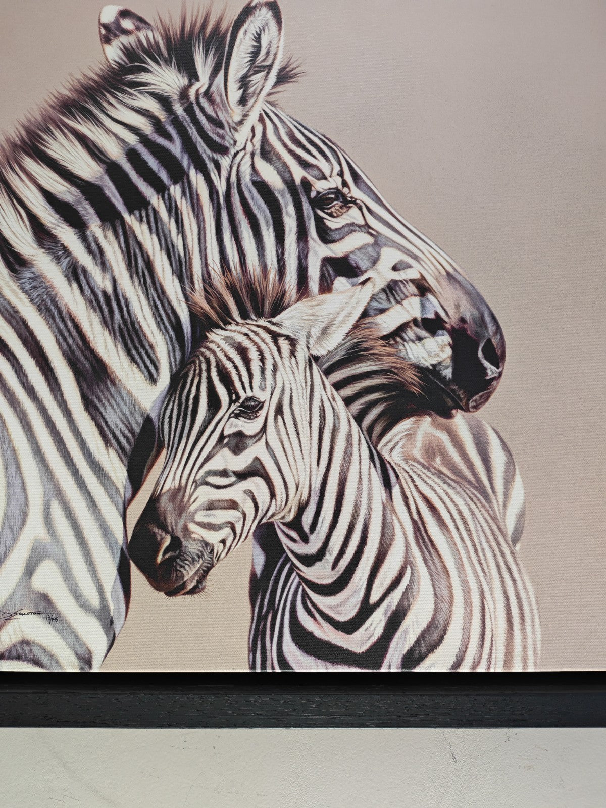 DARRYN EGGLETON (b. 1981) “Two of a Kind” Framed Signed Limited Canvas 13/195