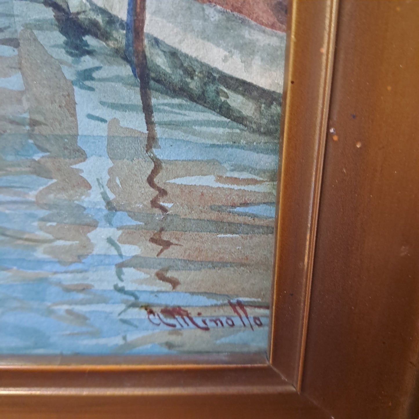 COUNTESS AGNES MINOTTO (1862-1927) Original Watercolour "Venice Scene"