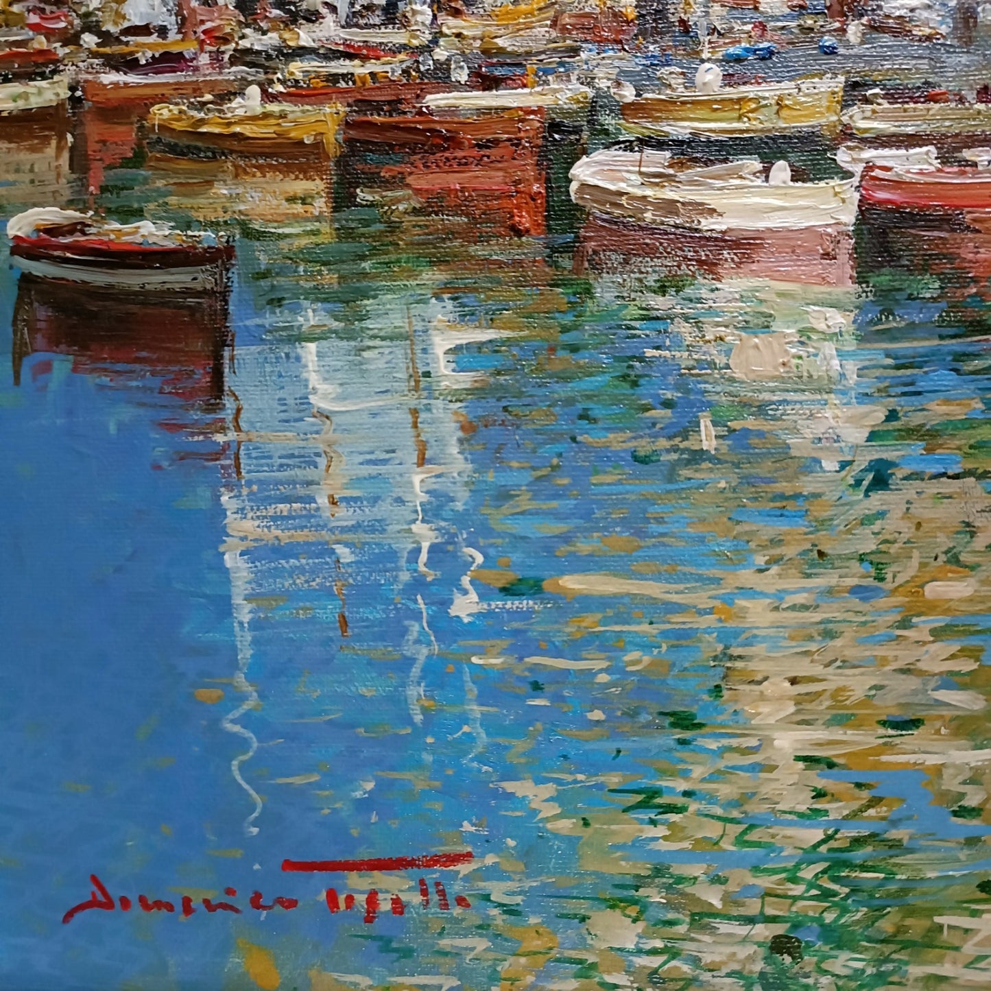 DOMENICO TOSETTO Signed Framed Original Oil Painting “San Terenzo”