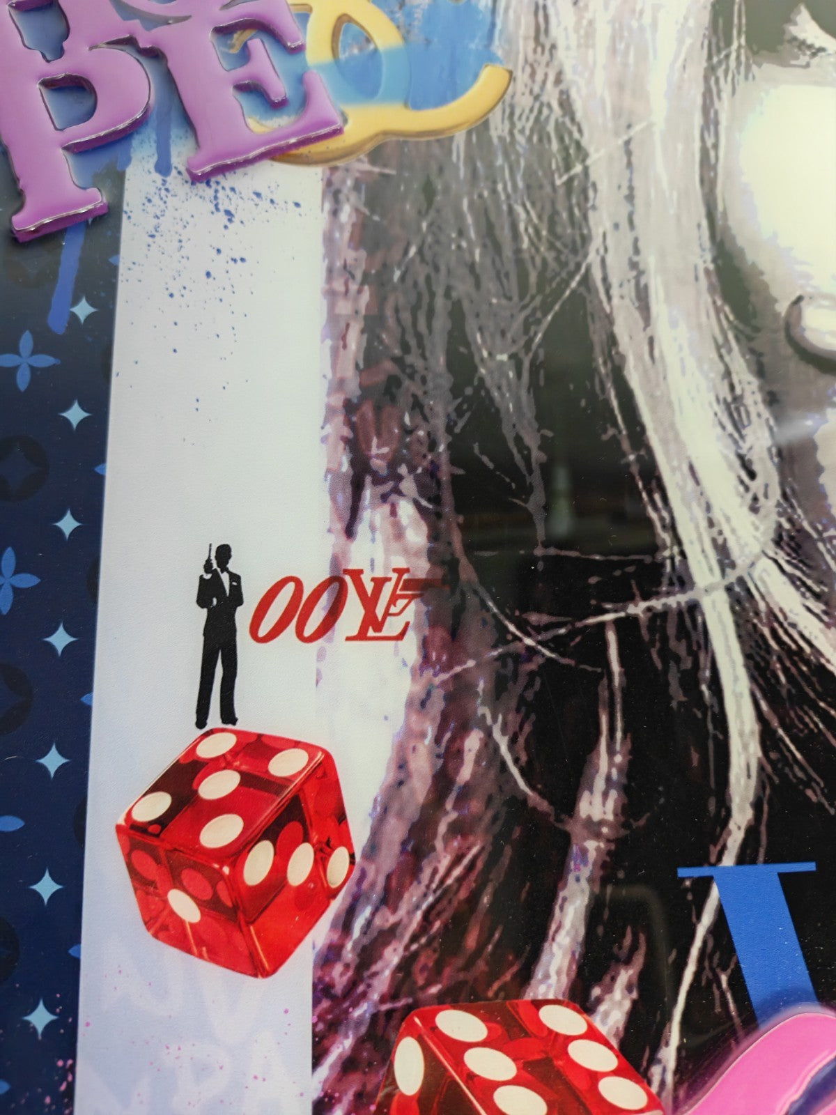 MISS MASH "Kate Moss VI" Signed Original Mixed Media
