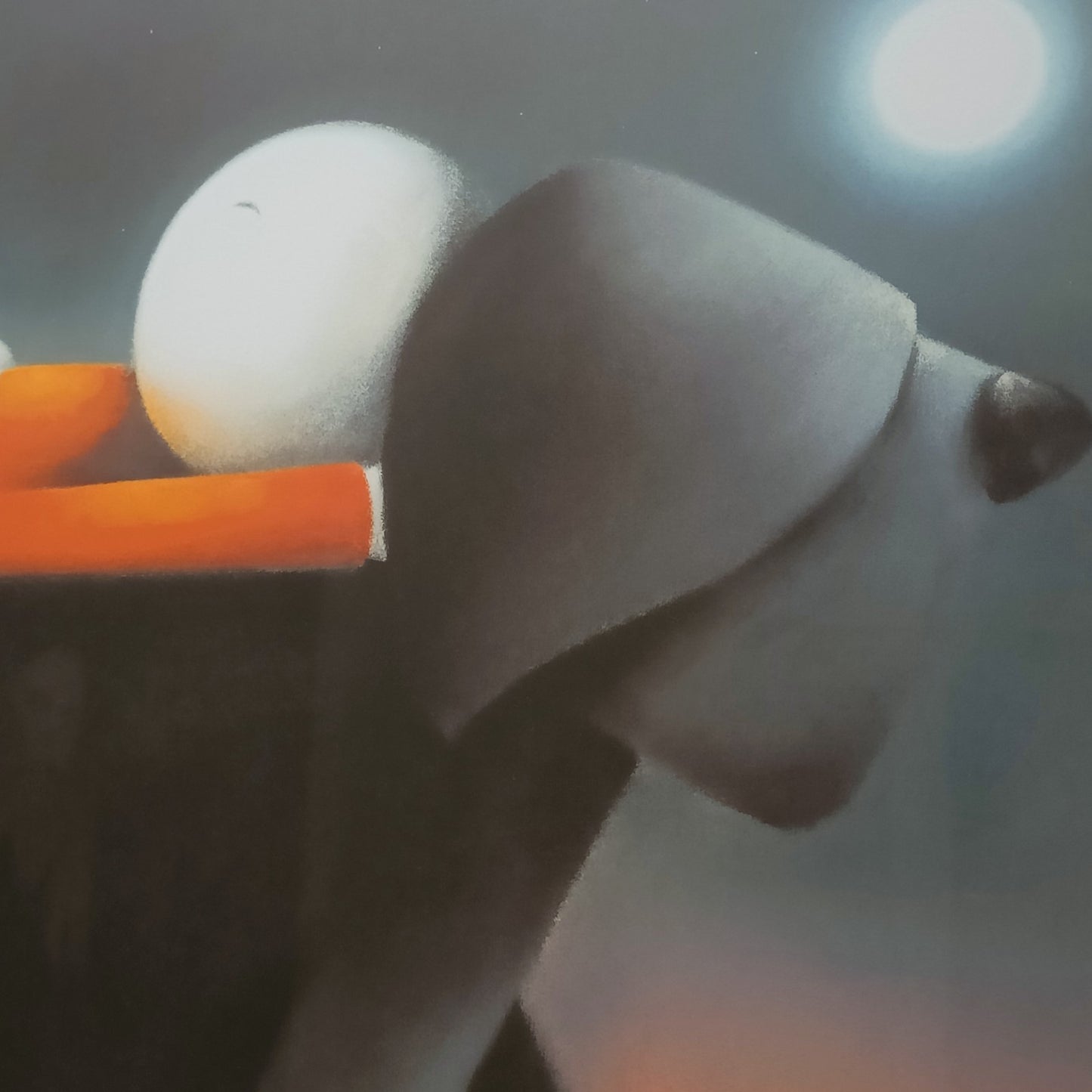 Rare signed limited edition print of "Sleep Walking" by Doug Hyde in a framed display, numbered 188 of 295.