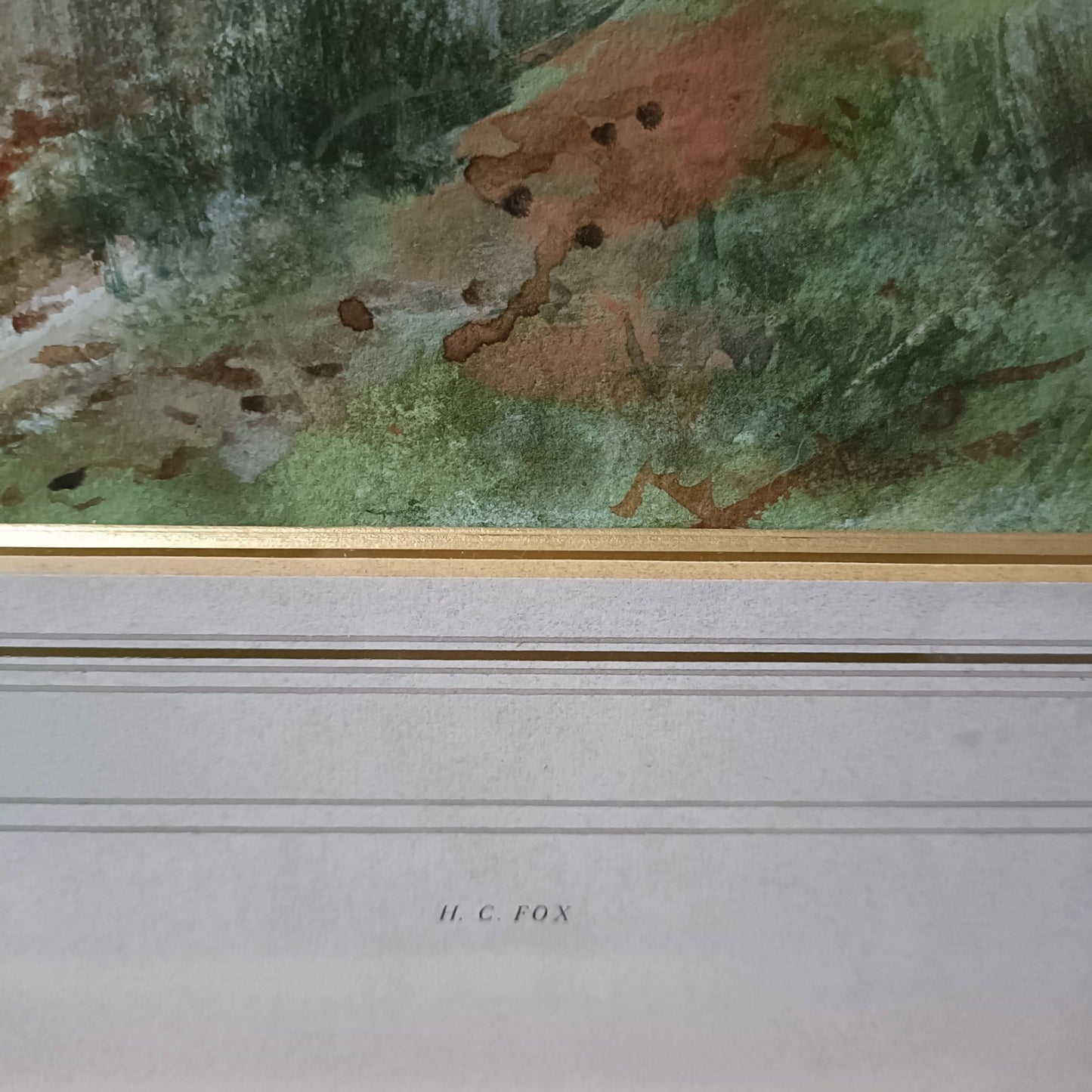 HENRY CHARLES FOX RBA (1860-1929) Signed Watercolour Cattle on a Village Lane