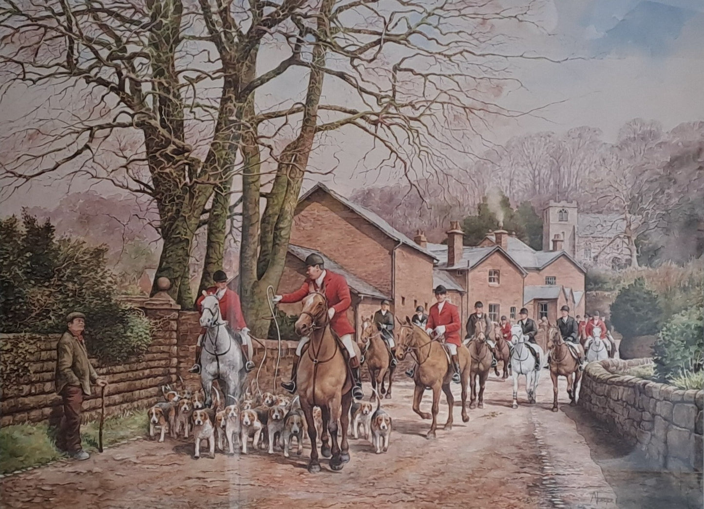 ANTHONY FORSTER Ltd Edition Print "An Old Tradition" Hunting Painting 104/850